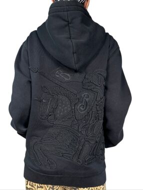 Burberry Embroidered Equestrian Knight Design Hoodie